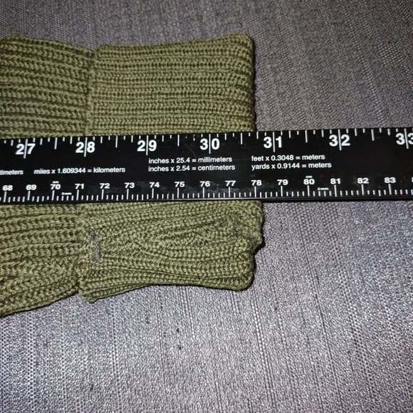 sz40 US MARINE CORPS USMC GREEN KNIT SWEATER SERVICE WOOL WOOLY PULLEY MG 259 - Picture 8 of 11